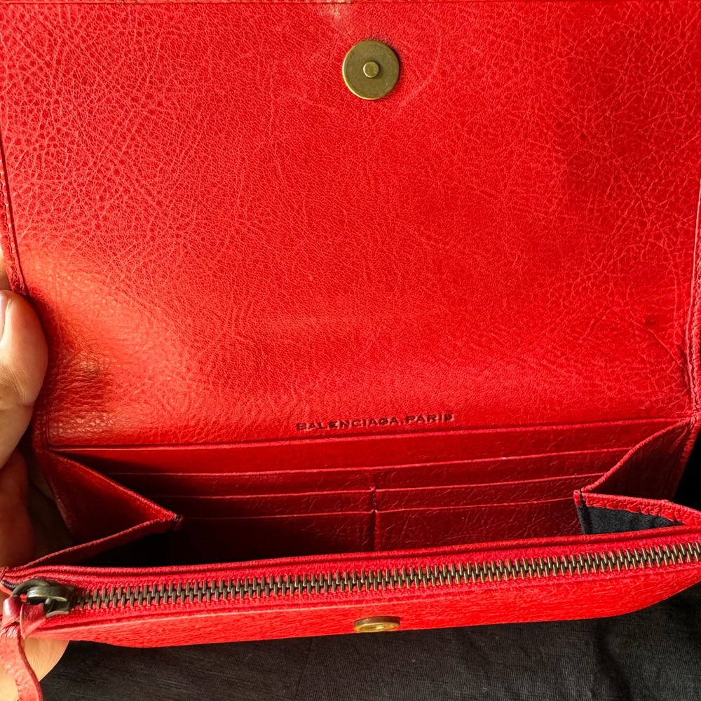Balenciagia long wallet - LUCKY RED ❤️ - Picture 3 of 7